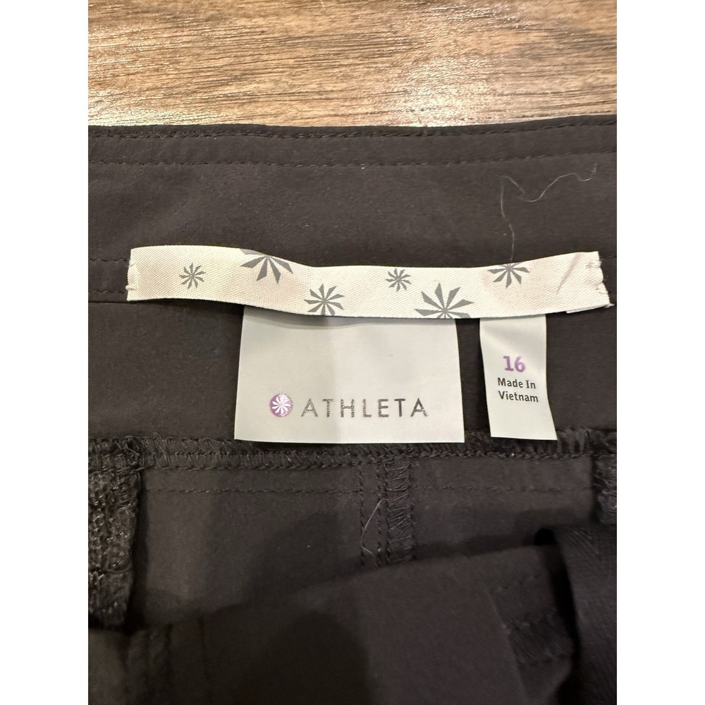 New Athleta Costa Shorts Women's Size 16 Black - Picture 3 of 7